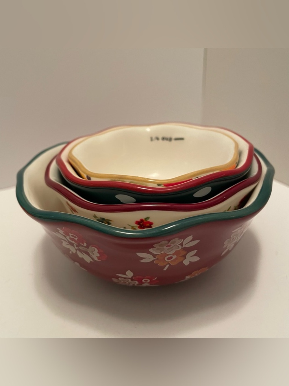 Pioneer Woman Set Of 4 Measuring Cup Bowls